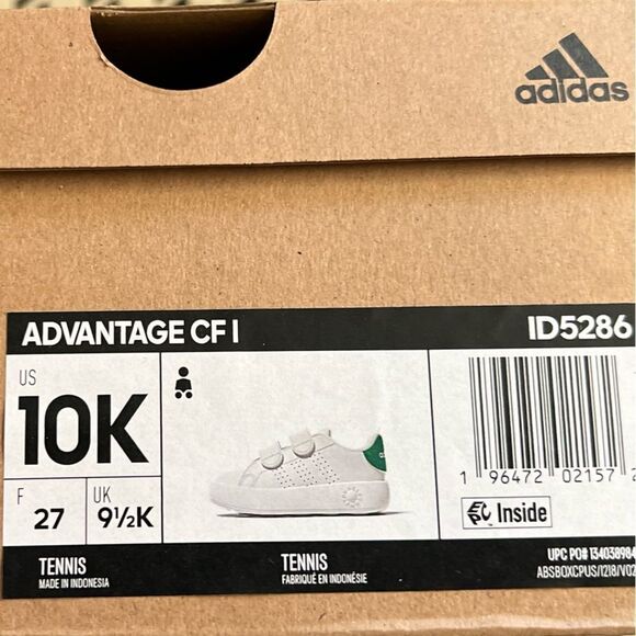 Adidas Advantage Toddler Shoe- Size 10K - Picture 8 of 8